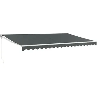 vidaXL Einziehbar Markise 500 x 300 cm anthrazit 3154440