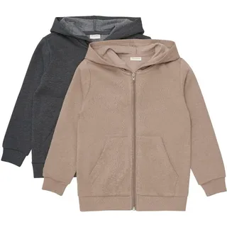 MINYMO Sweatjacke Sweat Jacket with Hood (2-Pack) braun 86 - ca. 18 Monate