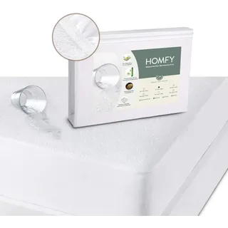 Matratzenschoner Wasserdichte Matratzenschutzauflage Inkontinenzauflage, Spannbettlaken HOMFY, Wasserdicht, atmungsaktiv und hautsympathisch 70 cm x 140 cm