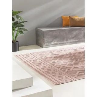benuta Bonte Outdoor-Teppich 80 x 150 cm Rosa