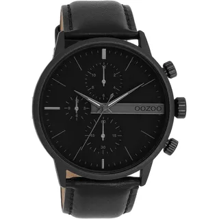 Oozoo Timepieces Herren Uhr | Armbanduhr Herren mit Lederarmband | Hochwertige Uhr für Männer | Edle Analog Herrenuhr in rund | C11224