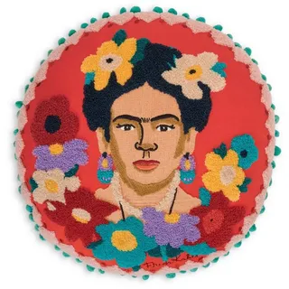 Thalia Frida Kahlo Kissen 40 x 40 cm Weiß