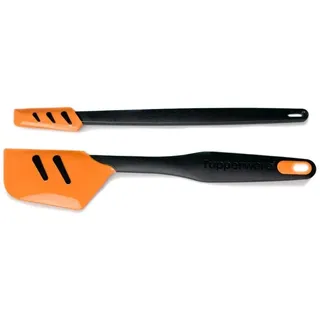 TUPPERWARE Griffbereit Top-Schaber D167 schwarz-orange + Kleiner Schaber 30904