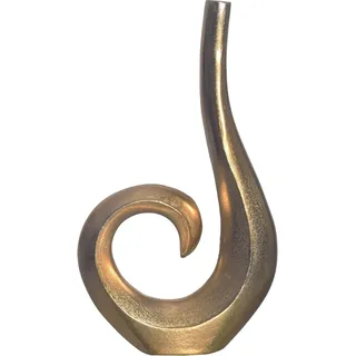 FineBuy FineBuy, Vase Vase Blumenvase 47 cm Aluminium Spirale Tischvase Wohndeko Dekovase