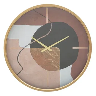 Mauro Ferretti Wanduhr rot Ø60x6 cm mehrfarbig - Beige