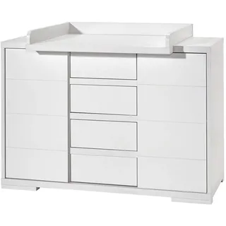 Schardt Maxx White Breite Wickelkommode inkl. Wickelansatz