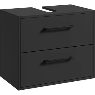 Badplaats Waschbeckenunterschrank Florence 60 x 50 cm Schwarz Matt