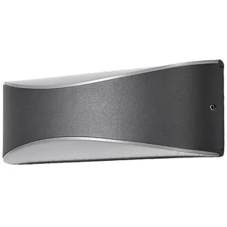 LUCANDE Außenwandleuchte Aluminium 23 cm x 7,2 cm schwarz 9617034