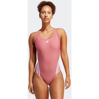 Badeanzug ADIDAS PERFORMANCE "ADIDAS 3-STREIFEN" Gr. 34, N-Gr, pink (pink strata, white) Damen Badeanzüge Bekleidung