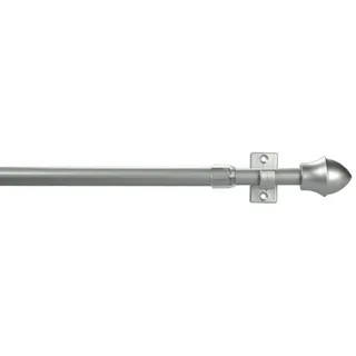 LIEDECO Scheibenstange Paradiso 1-läufig Ø 12 mm 55 cm Silber