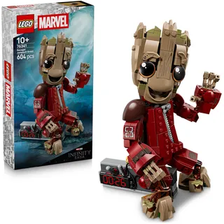 LEGO | Groot im Ravager-Outfit - Superhelden Spielzeug mit baubarer Figur für Rollenspiele - Kinder Konstruktionsspielzeug - Kreatives Geschenk für Jungen ab 10 Jahren, Mädchen und Filmfans - 76341