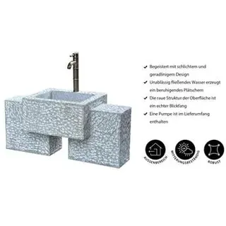 Dehner Granit-Gartenbrunnen Gmunden, ca. B95/H75/T45 cm