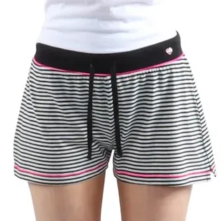 Esprit Anna Pyjamas Shorts Schwarz/Weiß Baumwolle 40 Damen