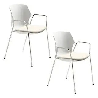 Mayer Stapelstühle myPRIMO 2511 01 02 A 30 582 weiß Kunstleder, 2 St.