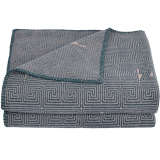 Zoeppritz Decke, Blau, Türkis, Textil, 160 cm, Kettelrand, Wohntextilien, Decken, Kuscheldecken
