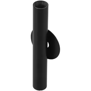 Wandblumenvase aus Metall Schwarz für Frische Blumen Geschenkideen | Wandvase Schwarz Metall, Vase für Wand, Damage Free Removal, Adhesive Material
