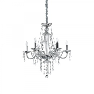 Ideal Lux 168753 Pendelleuchte Amadeus 6x40W | E14 - Glas