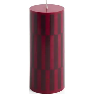 Column S Kerze bordeauxrot