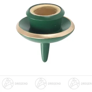 Grüne Ersatztülle mit Zapfen 3,5x3,5x3,5 cm Kerzentülle Tüllenhalter Kerzenring