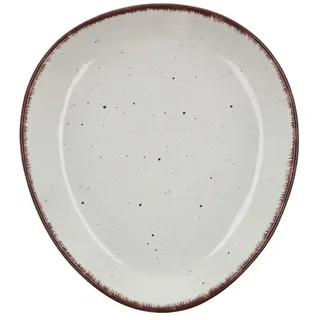Peill+Putzler Dessertteller dreieckig 23 cm  Siena ¦ weiß ¦ Steinzeug/Steingut Ø: 22.5