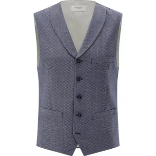 CARL GROSS Herren Weste blau meliert, blau, NOS