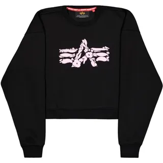 Alpha Industries Damen Alpha Altitude Sweatshirt, Black, S