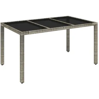 vidaXL Garten-Essgruppe 7-tlg. Grau