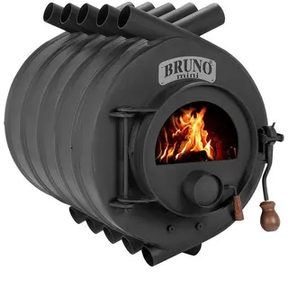 Bruno Kaminofen Bruno® Werkstattofen Mini III schwarz 12 kW Stahl A, 12 kW schwarz