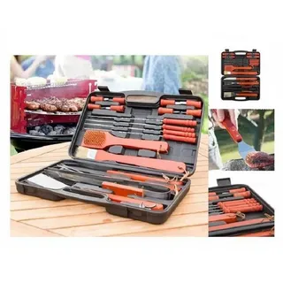 InnovaGoods Grillbesteck-Set BBQ Master Tools B1530174 Grillset 18-teilig, Grillkoffer, (18 tlg)