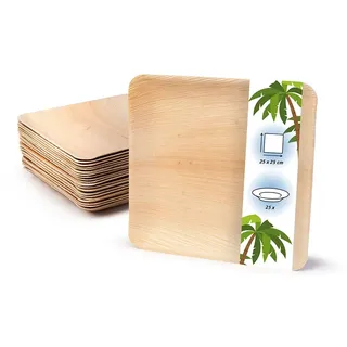 onlyleaf Palmblatt Teller 25 x 25 cm 25 St.