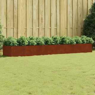 vidaXL Hochbeet Rostig 360 x 80 x 40 cm Cortenstahl