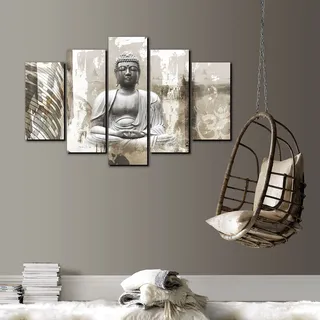 Art for the home - Leinwandbilder Set Buddha Xxl (5 St.) 150x100cm