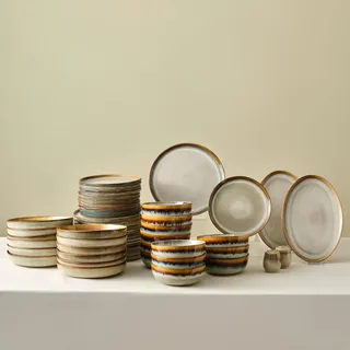 KARACA Earth Collection Tafelservice 52-tlg. earthy light reactive