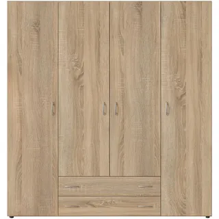 Pol-Power Kleiderschrank Base 4-türig sonoma