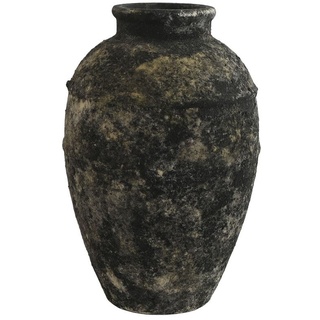 Home ESPRIT Vase, Dunkelgrau, Terrakotta, orientalisch, 23,5 x 23,5 x 33,5 cm