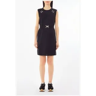 Liu Jo Minikleid – Feminines Kleid mit Gürtel und Cargo-Taschen schwarz XL