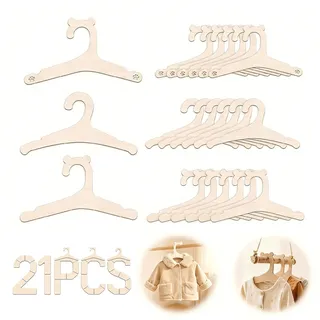 21Stk Baby Kleiderbügel Aus Holz Kinderkleiderbügel mit 3 Süße Designs | 22,8×10.8cm Rutschfestes Kinder Kleiderbügel Baby für Kleidung Hosen Kleider Sicher Kinderbügel für Kinder Haustier