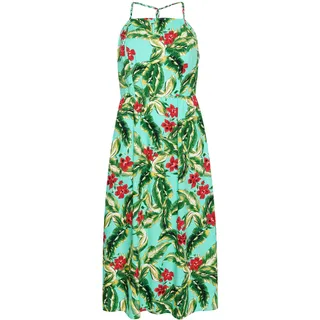 Superdry Womens Vintage CAMI Maxi Dress Lässiges Kleid, Mint Indo Leaf, XL - XL