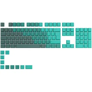 glorious gaming GLORIOUS GPBT Tastenkappen (115x) Cherry-Profil, PBT, ISO, Rain Forest | Thermosublimationsverfahren, Proprietäre Schriftart, Satte Akustik, Feine Oberflächenstruktur, Für MX-Schalter & PC-Gamer