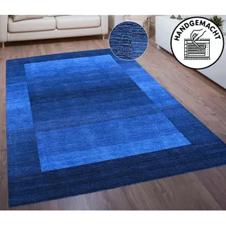 THEKO Gabbeh Super Bettumrandung 200 x 200 cm Blau