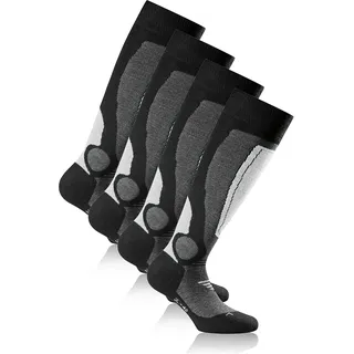 Rohner Socken Basic Ski Kniestrümpfe 2er Pack Grau 43-46