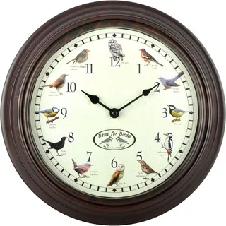 Esschert Design Vintage Wanduhr 30,00 cm 31 braun