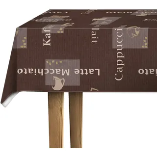 d-c-fix Tischdecke Manhattan 150 cm rund Cappuccino