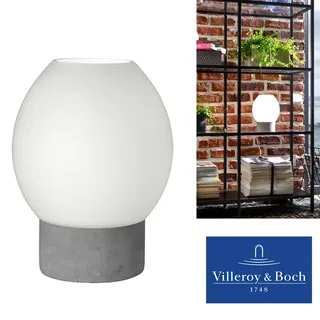 Tischlampe Tischleuchte Beton grau weiß Kugellampe Nachttischlampe nordic Design