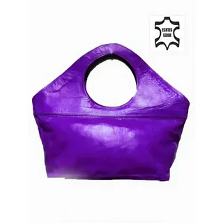 Marrakesch Orient & Mediterran Interior Loubna Shopper Leder Lila