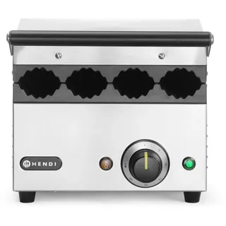HENDI Kontaktgrill für Hot Dogs und Wraps, 220-240V/1800W, 385x285x(H)254mm