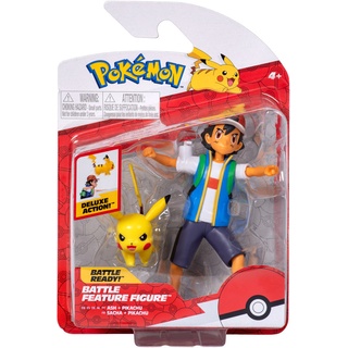 Pokémon Battle Feature Figur Ash & Pikachu - Spielzeug ab 4 Jahren
