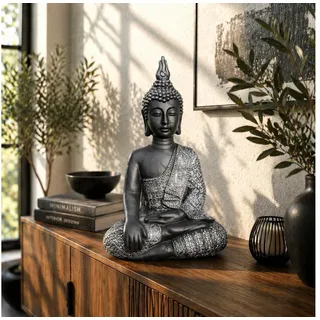 wall-art Buddhafigur 45cm Schwarz