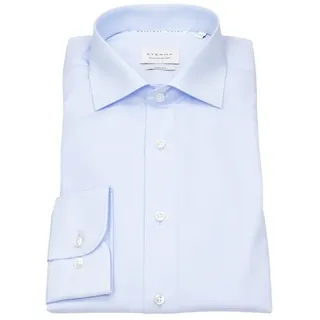 Eterna Businesshemd Slim Fit stark tailliert bügelfrei Kentkragen blau 43