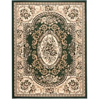 Mazovia Orientteppich Klassisch Orientalisch Grün Wohnzimmer, Schlafzimmer, Büro, Esszimmer, Fußbodenheizung grün 80 cm x 150 cm
